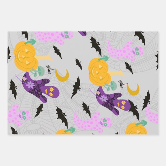 Halloween Whimsy Inpakpapier Vel (Voorkant 2)