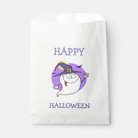 Halloween White Favor Bags/Ghost Bedankzakje (Voorkant)