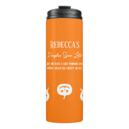 Halloween White Pumpkin Spice Sweet of Nice Thermosbeker