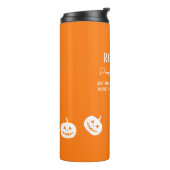 Halloween White Pumpkin Spice Sweet of Nice Thermosbeker (Gedraaid links)