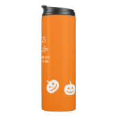 Halloween White Pumpkin Spice Sweet of Nice Thermosbeker (Geroteerd rechts)