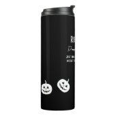 Halloween White Pumpkin Spice Sweet of Nice Thermosbeker (Gedraaid links)