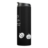 Halloween White Pumpkin Spice Sweet of Nice Thermosbeker (Geroteerd rechts)