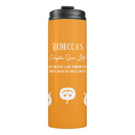 Halloween White Pumpkin Spice Sweet of Nice Thermosbeker