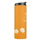 Halloween White Pumpkin Spice Sweet of Nice Thermosbeker (Gedraaid links)