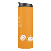 Halloween White Pumpkin Spice Sweet of Nice Thermosbeker (Geroteerd rechts)