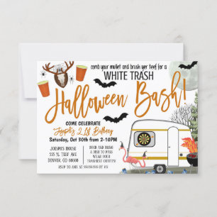 Halloween White Trash Bash Uitnodiging
