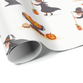 Halloween white wrapping papier (Rol Hoek)