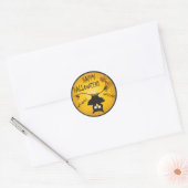 Halloween Whoo Uil Ronde Sticker (Envelop)