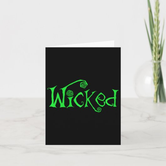 Halloween Wicked Witch Leuk Kostuum Outfit Gift Kaart (Voorkant)