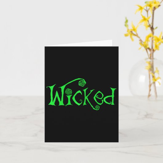 Halloween Wicked Witch Leuk Kostuum Outfit Gift Kaart (Gele Bloem)