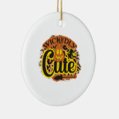 Halloween Wickently Cute Keramisch Ornament (Rechts)