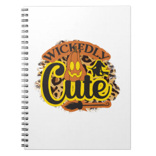 Halloween Wickently Cute Notitieboek