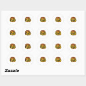 Halloween Wickently Cute Ronde Sticker (Vel)