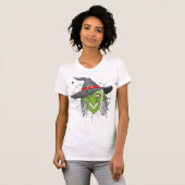 Halloween Wied Green Witch T-shirt (Voorkant volledig)