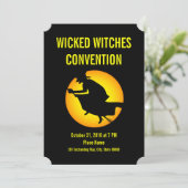 Halloween Wied Witches Convention Party nodigt uit Kaart (Staand voorkant)