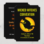 Halloween Wied Witches Convention Party nodigt uit Kaart (Voorkant / Achterkant)