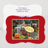 HALLOWEEN WIENER ROAST UITNODIGING/ KAART (Voorkant / Achterkant)