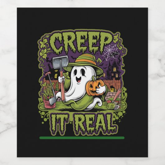 Halloween Wijn Etiket (Enkel label)