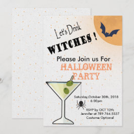 Halloween-wijnfeest Kaart