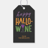 Halloween Wijnflesje Etiket of Behandel Labels Cadeaulabel (Achterkant)