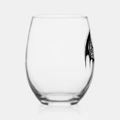 Halloween wijnglas zonder voet (Rechts)