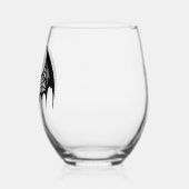 Halloween wijnglas zonder voet (Links)