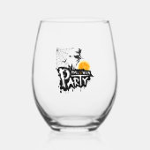 Halloween Wijnglas Zonder Voet (Voorkant)