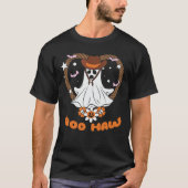 HALLOWEEN WILD WEST BOO HAW COWBOY SPOOKY T-SHIRT (Voorkant)