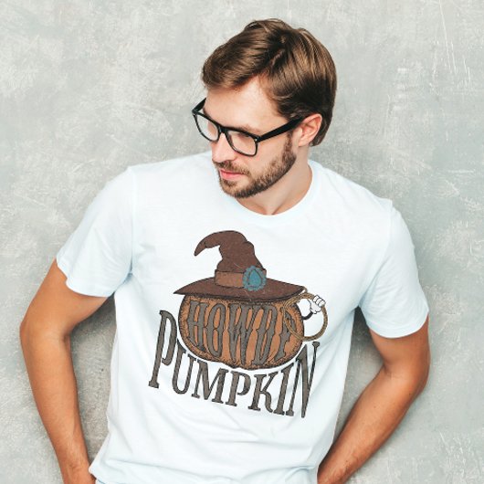 HALLOWEEN WILD WEST HOWDY POMPOEN | COWBOY T-SHIRT