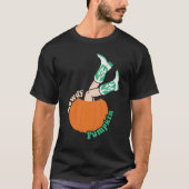 HALLOWEEN WILWEST COWBOY LAARZEN HOWDY POMPOEN T-SHIRT (Voorkant)