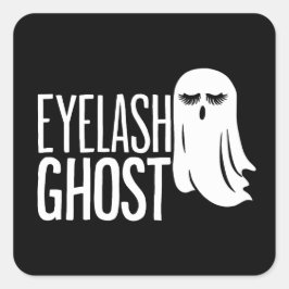 Halloween Wimper Geest Vierkante Sticker