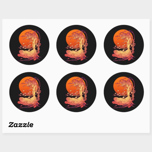 Halloween Wind Ronde Sticker (Vel)