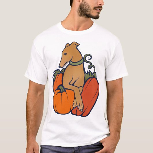 Halloween windhond t-shirt (Voorkant)