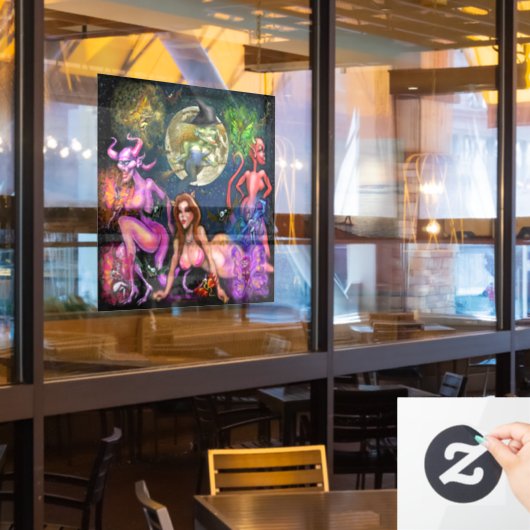 Halloween Window Cling Raamsticker (Restaurant Raam)