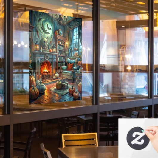 Halloween Window Cling Raamsticker (Restaurant Raam)