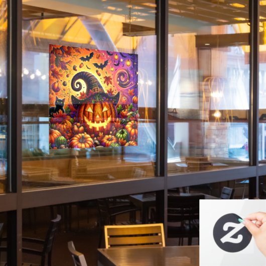 Halloween Window Cling Raamsticker (Restaurant Raam)