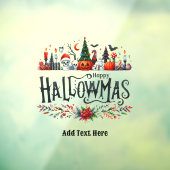 Halloween WINDOW DECOR Halloween Kerstmis Mashup Raamsticker (Vel 3)