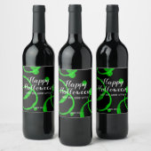 Halloween Wine Label Green Venom Wijn Etiket (Flessen)