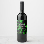 Halloween Wine Label Green Venom Wijn Etiket (Voorkant)