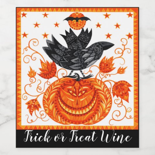 Halloween Wine Wijn Etiket (Enkel label)