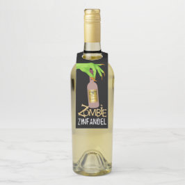 Halloween Wine - Zie achterzijde - Flessenhanger