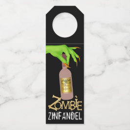 Halloween Wine - Zie achterzijde - Flessenhanger