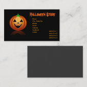 Halloween winkel visitekaartje (Voorkant / Achterkant)