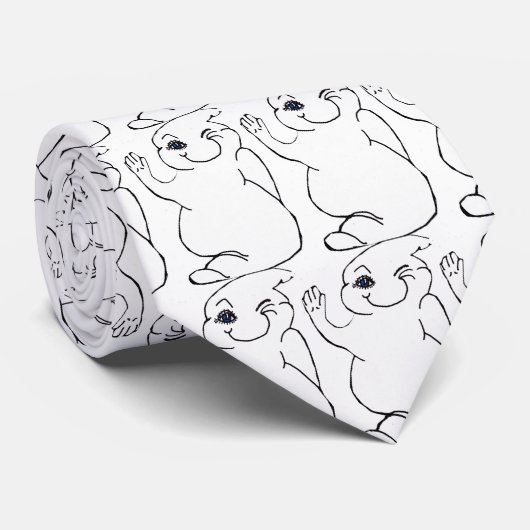 HALLOWEEN WINKGHOST-stropdas Stropdas (Opgerold)