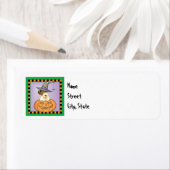 Halloween Wire Fox Terrier Etiket (Insitu)