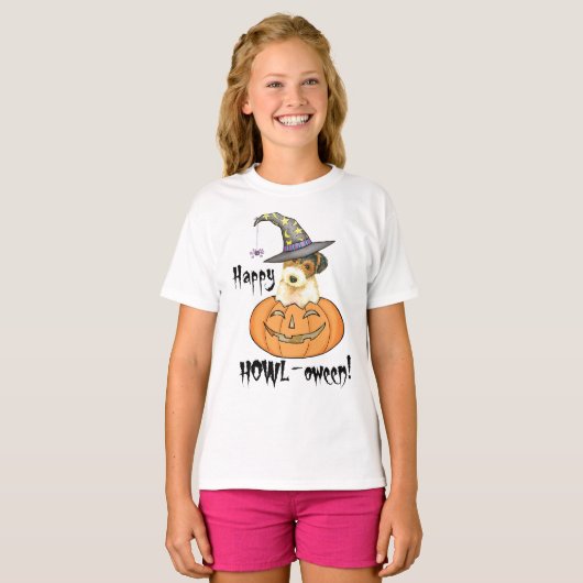 Halloween Wire Fox Terrier T-shirt (Voorkant volledig)