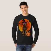 Halloween Wirehaired Pointing Griffon Jack O Lante T-shirt (Voorkant volledig)
