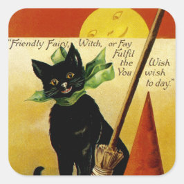 Halloween Wish Vierkante Sticker