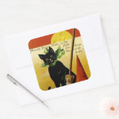 Halloween Wish Vierkante Sticker (Envelop)